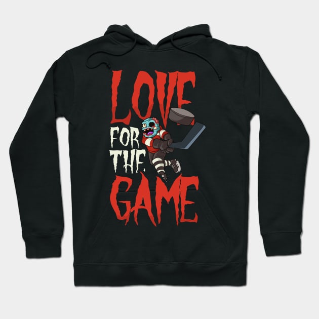 Halloween Ice Hockey Shirt | Love For The Game Hoodie by Gawkclothing